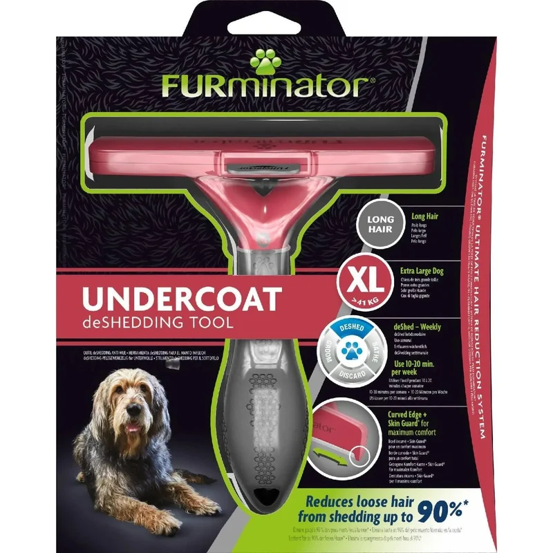 FURminator - Escova / Ferramenta deshedding para Cães ou Pequenos - Pêlo Comprido ou Curto