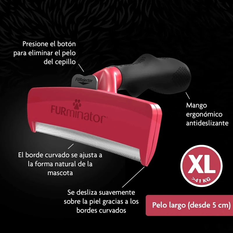 FURminator - Escova / Ferramenta deshedding para Cães ou Pequenos - Pêlo Comprido ou Curto