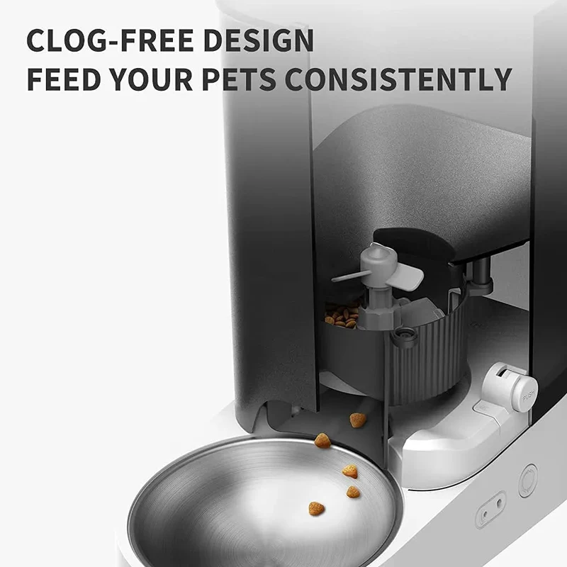 🐱 Comedouro Automático para 🐱 Gatos ou 🐶 Cães (3 litros) - Wi-Fi 2,4 G, 👉 Lavável, caixa de aço inoxidável