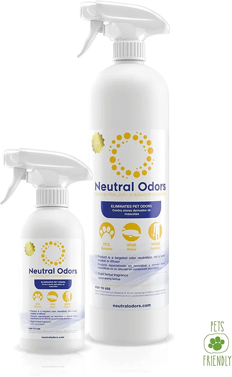 Removedor de odores de animais de estimação (pisos, tapetes, caixas de areia, etc.) - NEUTRAL ODORS