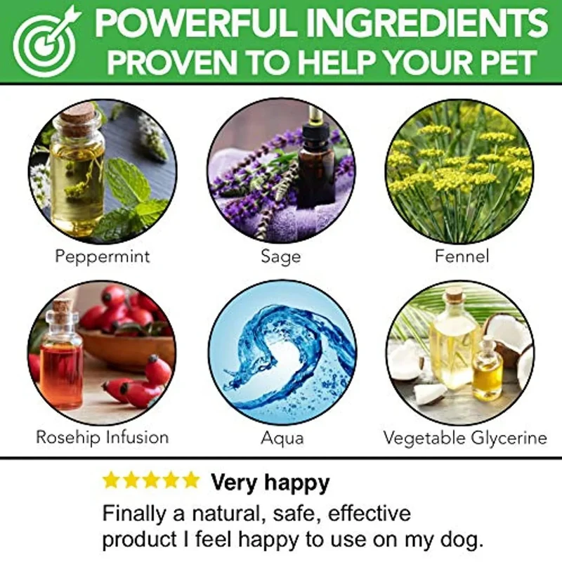 Higiene oral - Aditivo de água refrescante e 100 % natural para cães | Cuidado oral para combater o mau hálito, o sarro e a placa