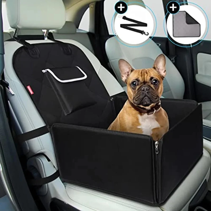 Tranportadora de cães Premium, Impermeável, para banco de automóvel, com cinto de segurança e lavável