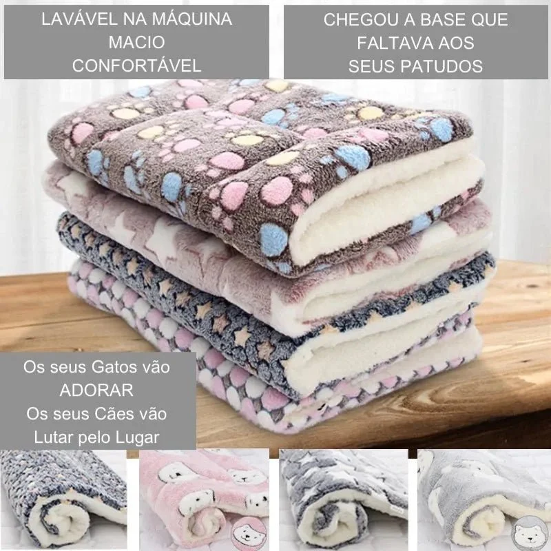 🐶🐱 Almofada / Base de Cama / Manta em FLANELA MACIA e QUENTINHA para Cães ou Gatos ✅