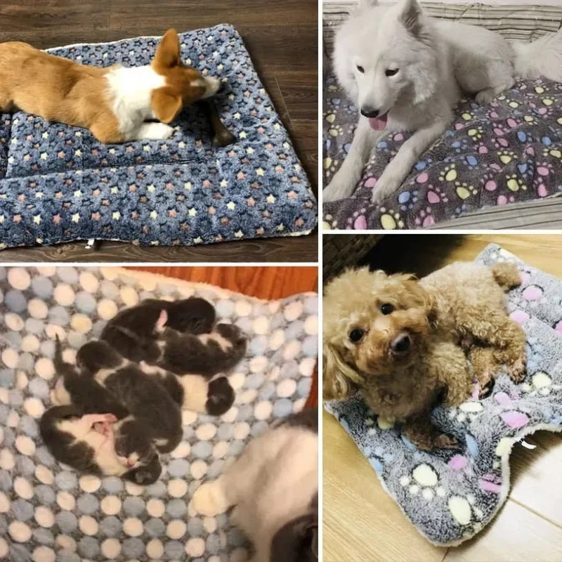 🐶🐱 Almofada / Base de Cama / Manta em FLANELA MACIA e QUENTINHA para Cães ou Gatos ✅