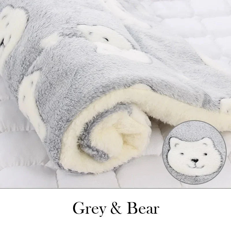 🐶🐱 Almofada / Base de Cama / Manta em FLANELA MACIA e QUENTINHA para Cães ou Gatos ✅