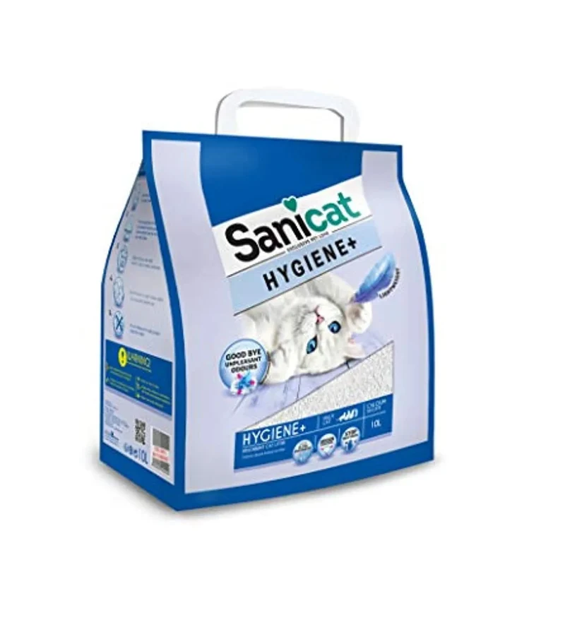 Areia de Sílica para Liteiras Higiene + / WC de Gatos - Absorvente - 10 Litros - TOLSA SANICAT
