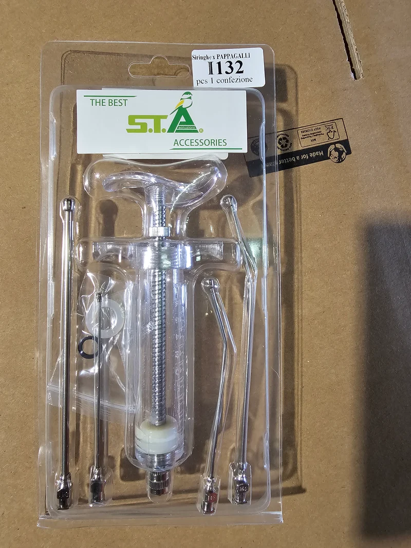 STA-I132 Sittich-Papageien-Fütterungsset / Spritze + Nadeln