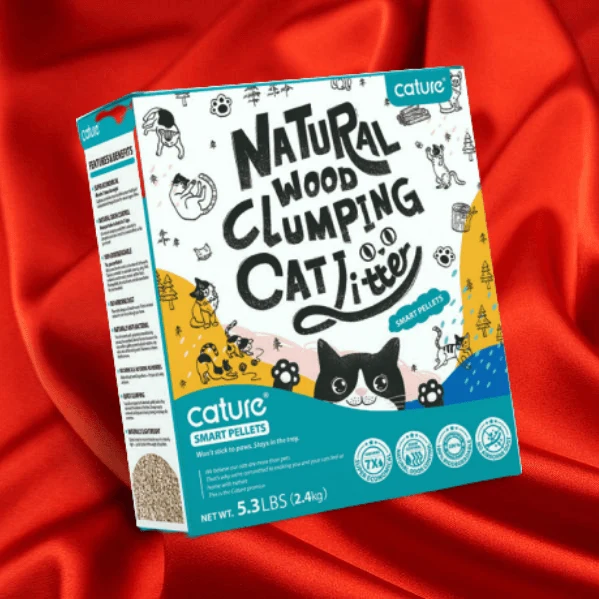 Cature Cat Litter - Natural Wood Clumping - Para WC / Liteira de Gatos
