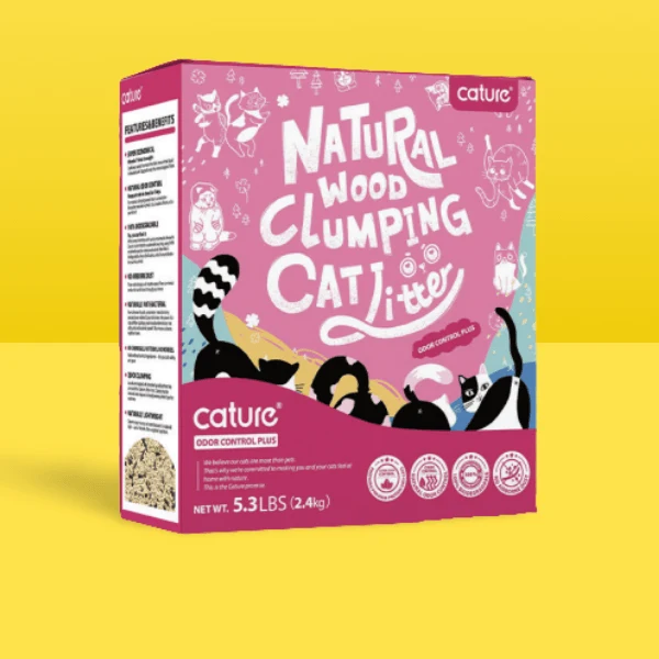 Cature Cat Litter - Natural Wood Clumping - Para WC / Liteira de Gatos