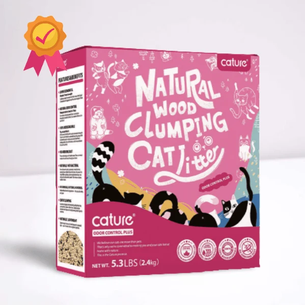 Cature Cat Litter - Natural Wood Clumping - Para WC / Liteira de Gatos