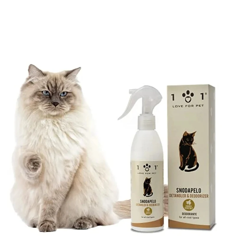 Desembaraçante e desodorizante, a seco, para gatos, 250 ml