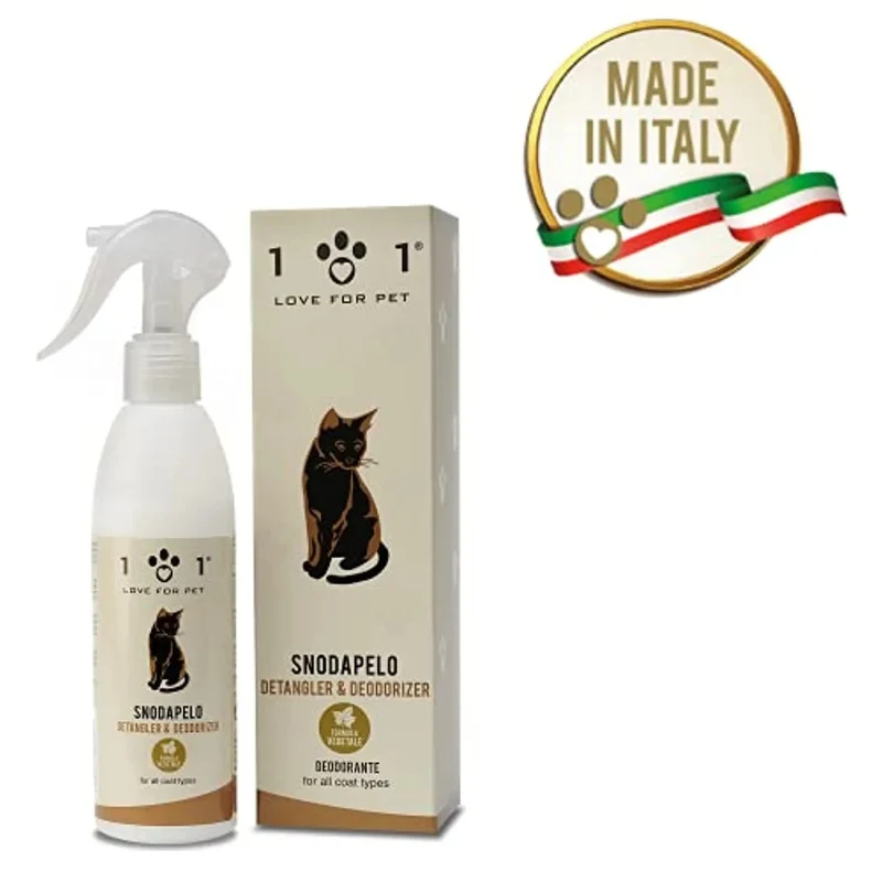 Desembaraçante e desodorizante, a seco, para gatos, 250 ml