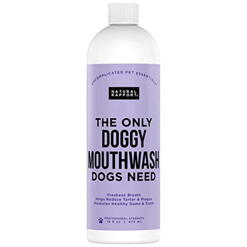 Enxaguador Oral Natural para Cães - aditivo de água para cuidados dentais (473 ml)