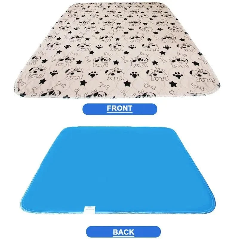 Tapete de Proteção - Base 100% Impermeável - Reutilizável - Absorvente - Lavável na Máquina