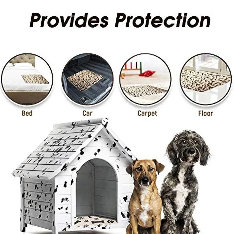 Tapete de Proteção - Base 100% Impermeável - Reutilizável - Absorvente - Lavável na Máquina