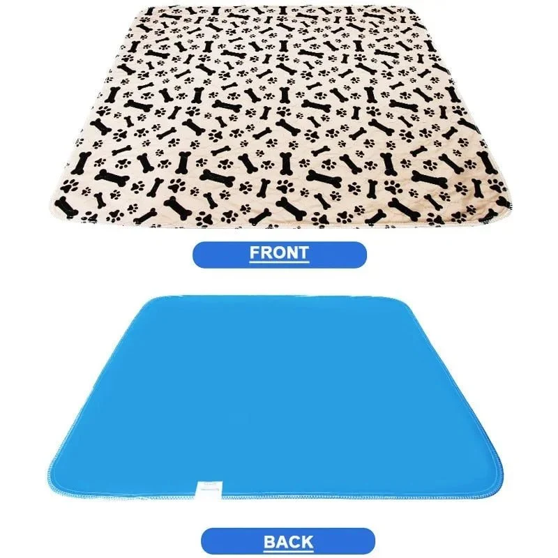 Tapete de Proteção - Base 100% Impermeável - Reutilizável - Absorvente - Lavável na Máquina