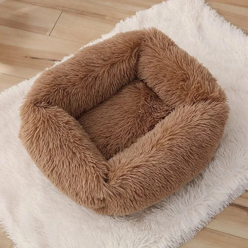 Cama Retangular Super-Fôfa e Macia para Cães de Raças Pequenas e Médias