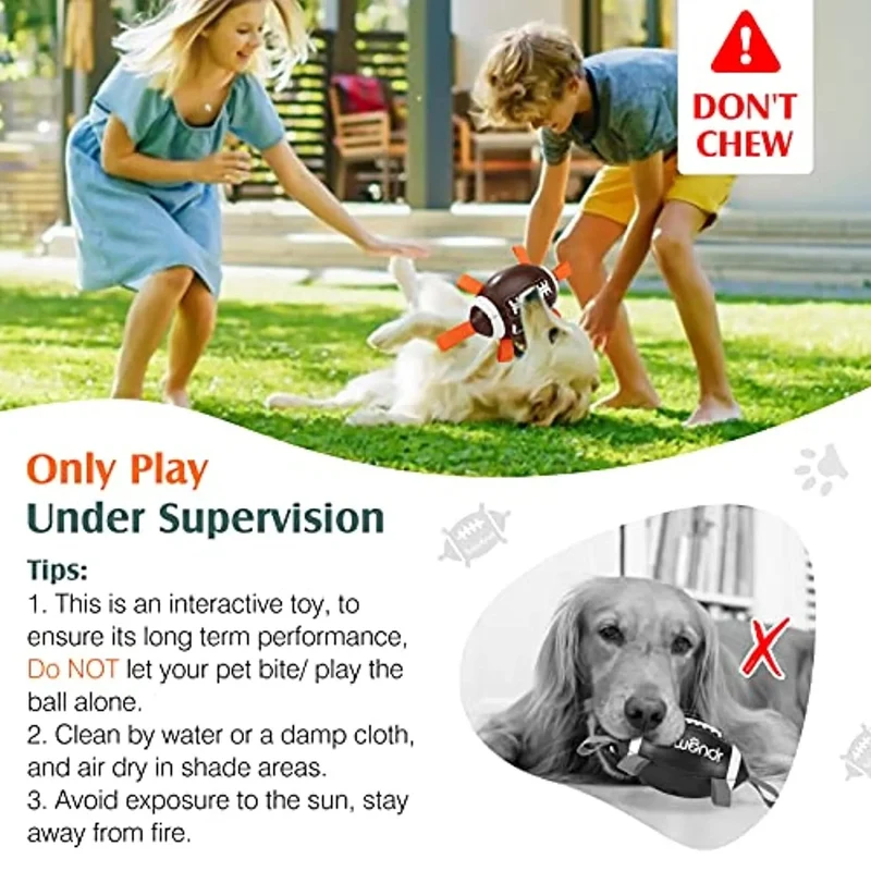 Brinquedo / Bola de Rugby para Cães