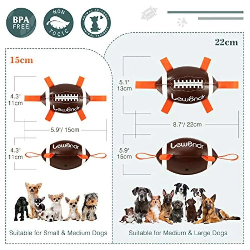 Brinquedo / Bola de Rugby para Cães