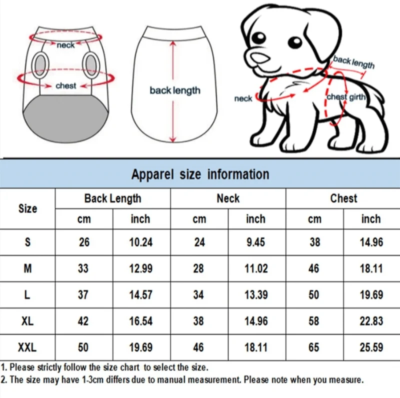 Colete Impermeável e Quente para Cães de Raças Pequenas e Médias (Outono / Inverno)