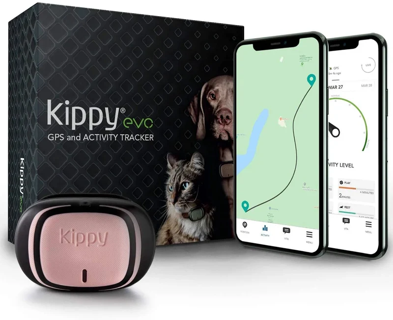Dispositivo com GPS - para Coleira de Cães ou Gatos - Seguimento de Actividade, 38 gr de peso, à Prova de Água, Bateria 10 dias