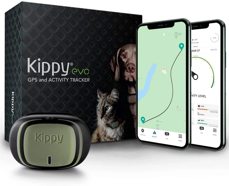 Dispositivo com GPS - para Coleira de Cães ou Gatos - Seguimento de Actividade, 38 gr de peso, à Prova de Água, Bateria 10 dias