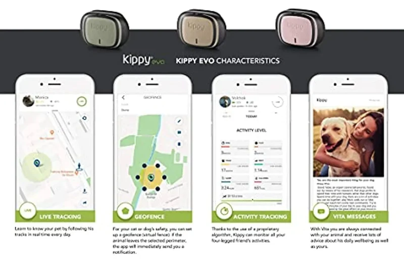Dispositivo com GPS - para Coleira de Cães ou Gatos - Seguimento de Actividade, 38 gr de peso, à Prova de Água, Bateria 10 dias
