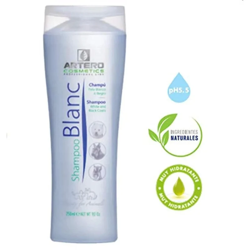 Artero Branco, Champô para Cães de Pêlo Branco ou Negro (250 ml)