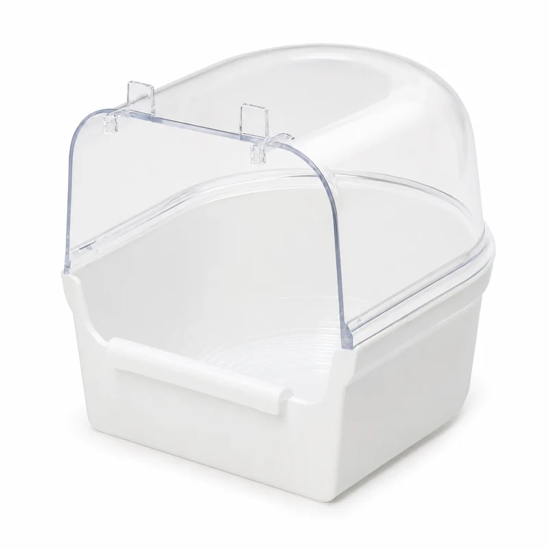 Badehaus groß weiß / transparent Box 12 Stück