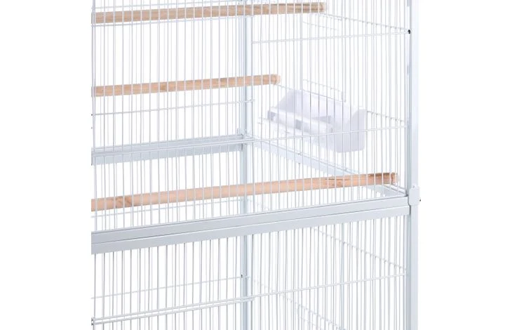 Sumba White Voliere – Außenvoliere für 8 Personen, Innenvoliere – Aluminiumvoliere – 79 x 52 x 134 cm – Flamingo-Voliere