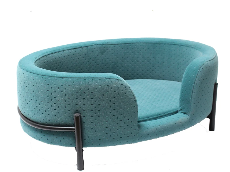 Gemütliches Sofa – JACK VELVET GREEN – Hundekorb 61 x 42 cm