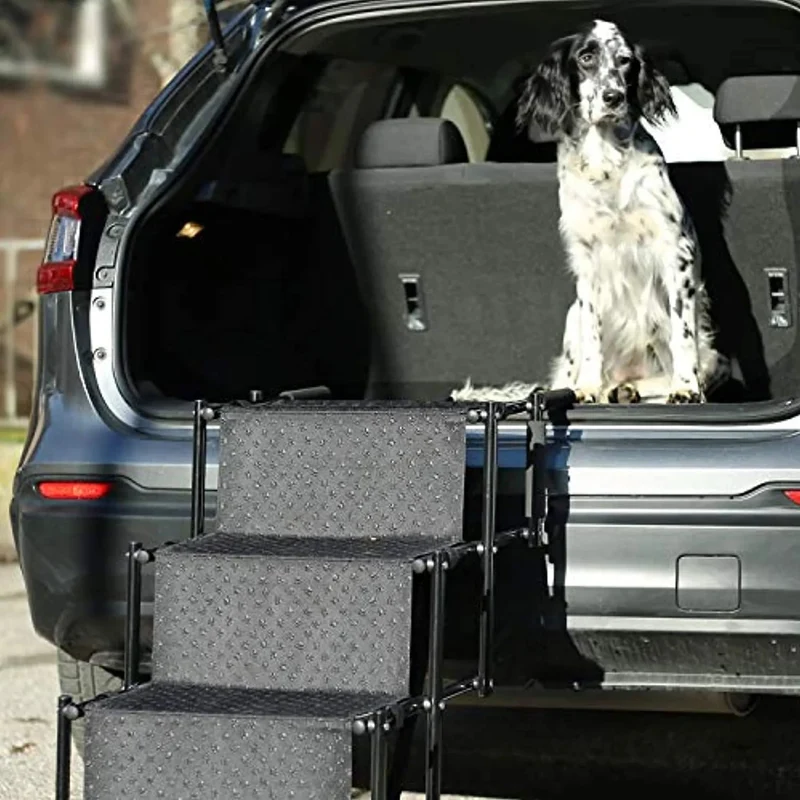 Escada de 4 degraus Dobrável e Transportável para Cães (Ajuda a Entrar e Saír do Automóvel)