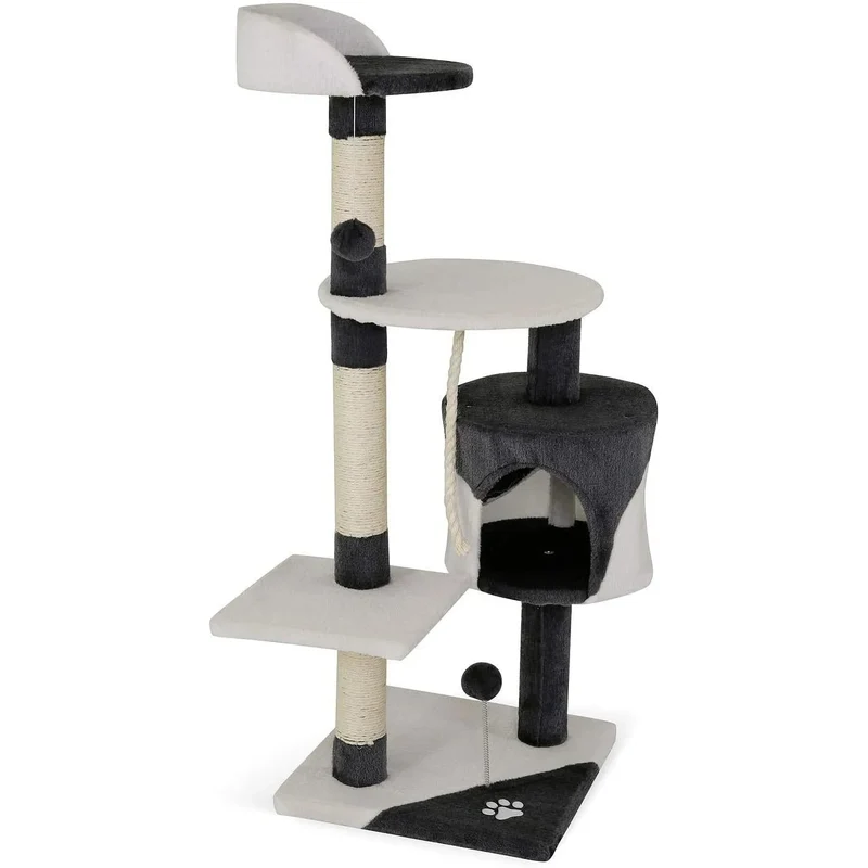 Arranhador "árvore" com altura de 112 cm disponível em várias côres