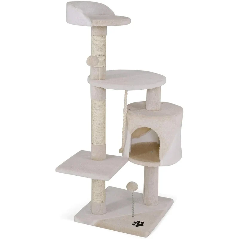 Arranhador "árvore" com altura de 112 cm disponível em várias côres