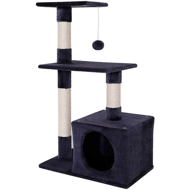 Arranhador "árvore" com altura de 112 cm disponível em várias côres