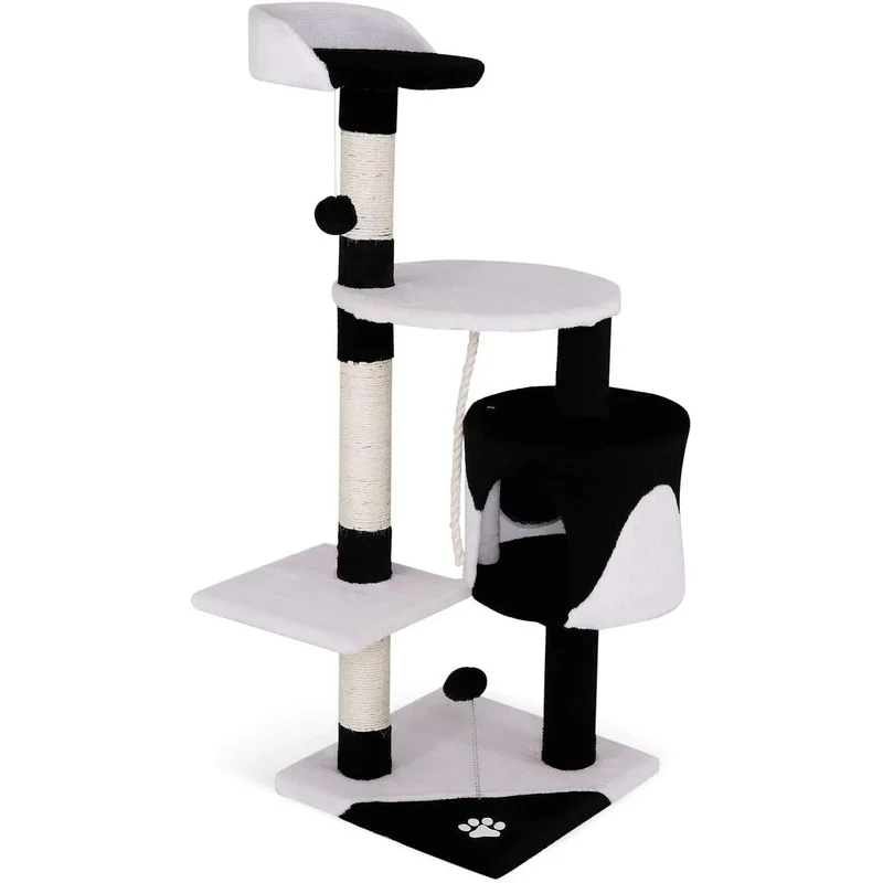 Arranhador "árvore" com altura de 112 cm disponível em várias côres