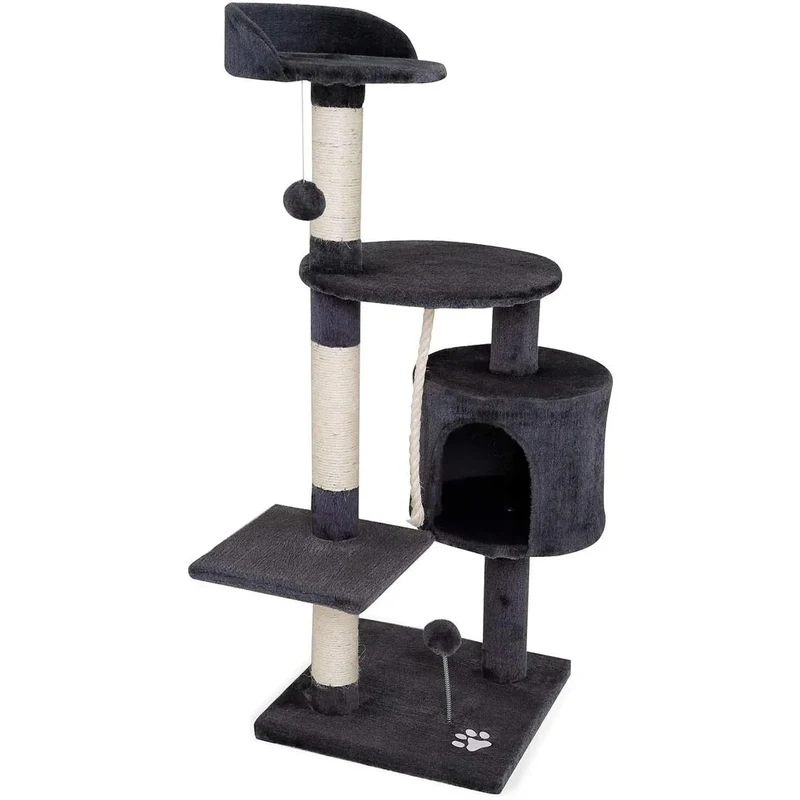 Arranhador "árvore" com altura de 112 cm disponível em várias côres