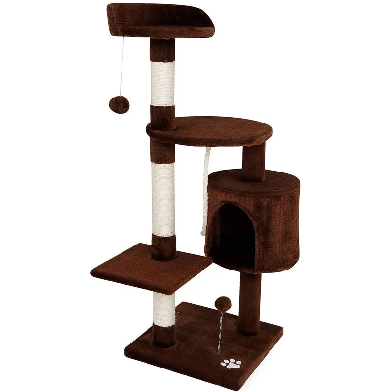 Arranhador "árvore" com altura de 112 cm disponível em várias côres