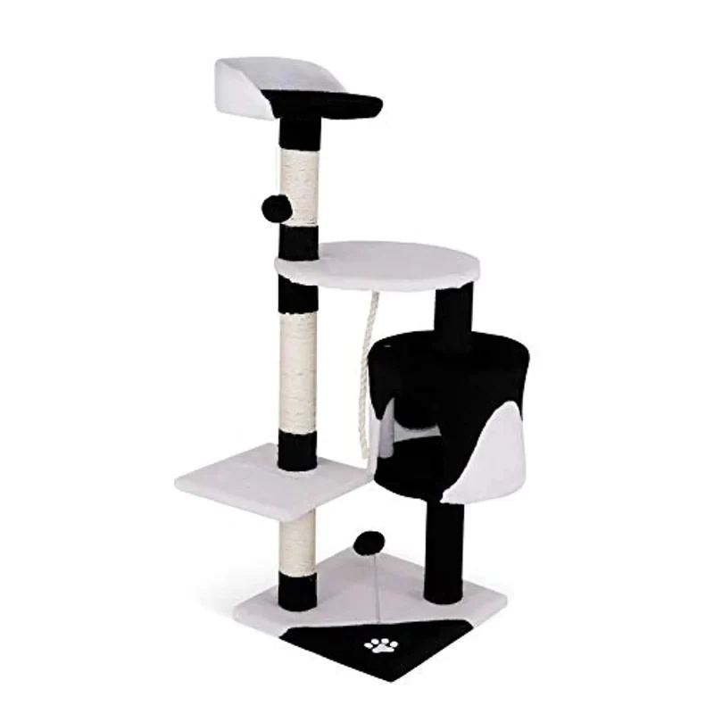 Arranhador "árvore" com altura de 112 cm disponível em várias côres