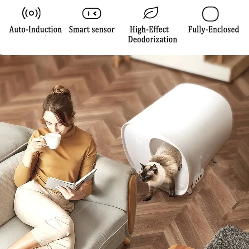 Liteira / WC de Luxo, totalmente fechada e com desodorização automática