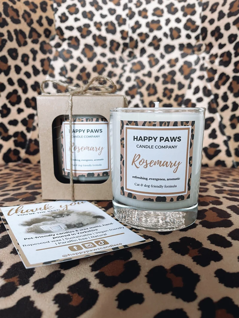 Rosemary - Vela Aromática de Alecrim 'Pet Friendly'