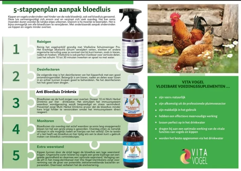 Duo-Paket Vitalkaline Schaumreiniger Pro 1L + Anti-Milben-Getränkemix 500ml