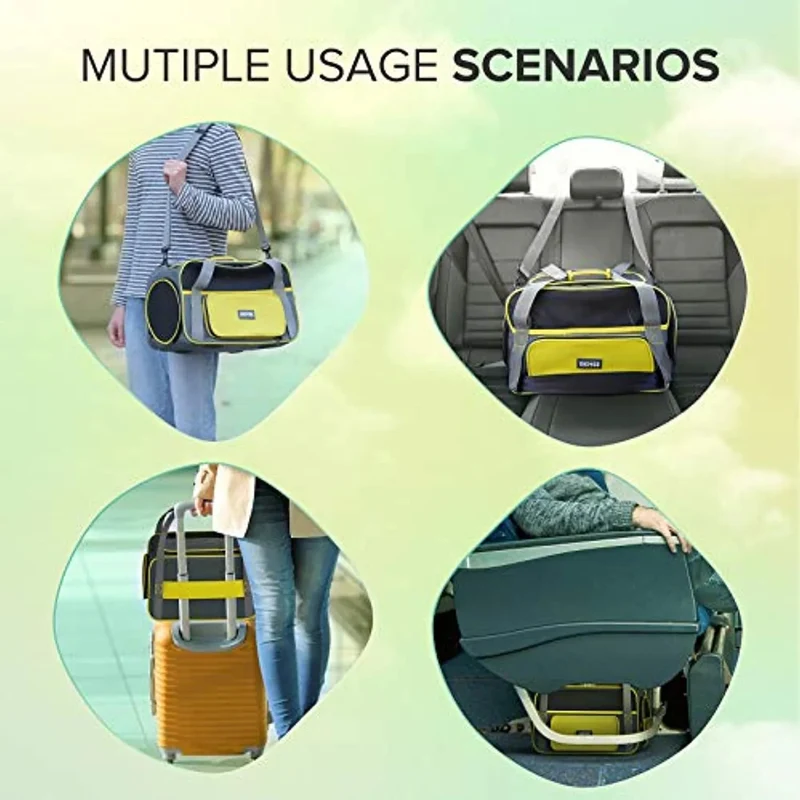 Transportadora / Mala / Saco de Transporte para Gatos ou Cães (Colchão - Respirável - Aprovada para Cabine de Aviões)