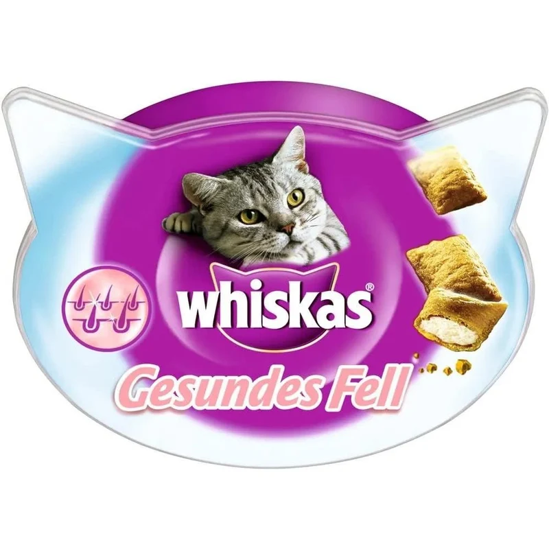 Whiskas Anti-Hairball para evitar as Bolas de Pêlo nos Gatos (Pack de 8 x 60g)