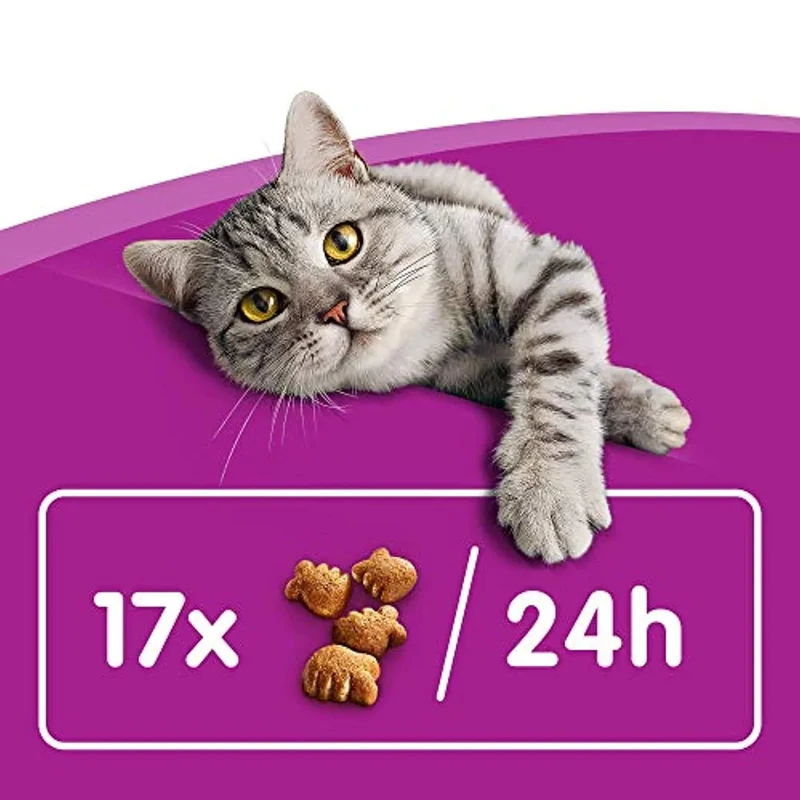 Whiskas Dentabites - Snacks para a Higiene Oral dos Gatos (Pack de 8 x 40g)