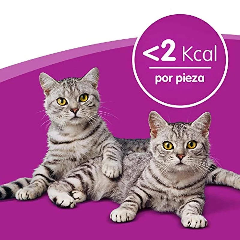 Whiskas Dentabites - Snacks para a Higiene Oral dos Gatos (Pack de 8 x 40g)