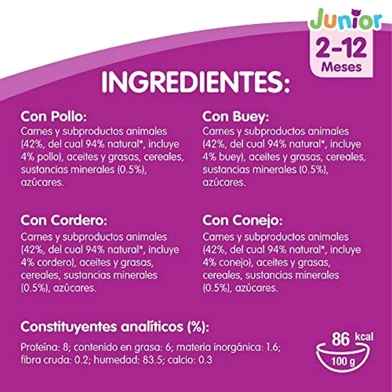 Whiskas Comida Húmida para Gatos Selecção Júnior - Carnes em Gelatina, Multipack