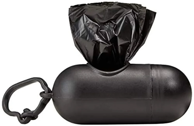 Sacos para excrementos de cão com dispensador e clip para trela