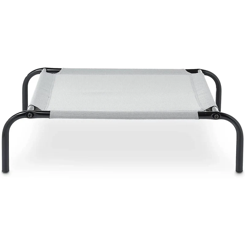 Cama elevada transpirável para Cães, extra-grande (153 x 94 x 23 cm), Cinzenta