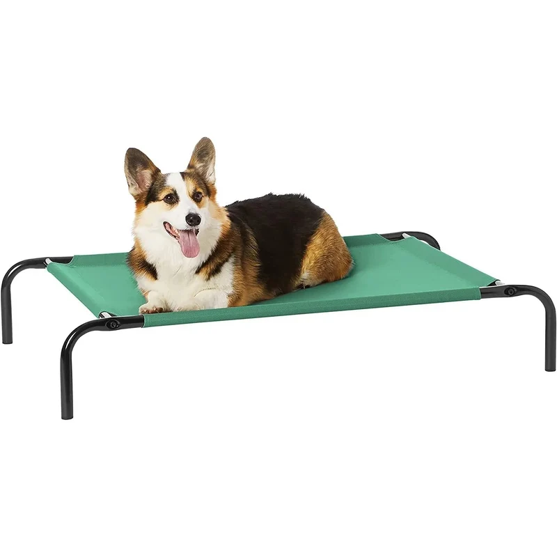 Cama elevada transpirável para Cães, extra-grande (153 x 94 x 23 cm), Cinzenta